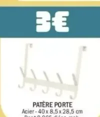 Patère porte