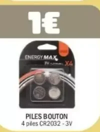 Energy Max Piles bouton