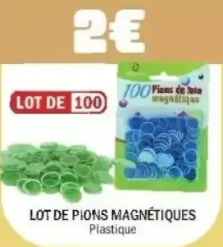 Lot de pions magnétiques