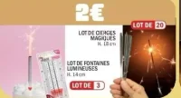 Lot de cierges magiques / Lot de fontaines lumineuses