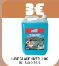 Lave glace hiver -10C