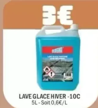 Lave glace hiver -10C