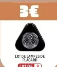 Lot de lampes de placard