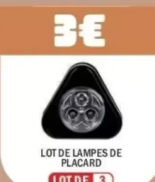 Lot de lampes de placard