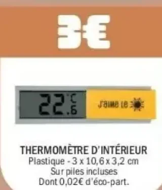 Thermomètre d'intérieur
