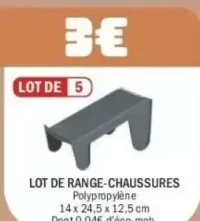 Lot de range-chaussures