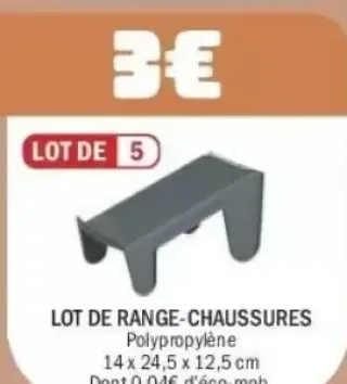 Lot de range-chaussures