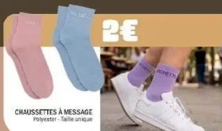 Chaussettes à message