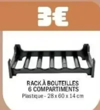 Rack à bouteilles 6 compartiments