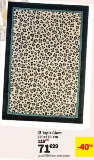 Tapis Glam 120x170 cm