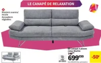 Canapé 3 places relax Martin