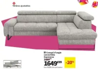 Canapé d'angle convertible Esperanza