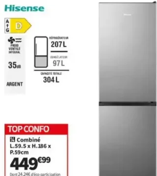 Combiné Hisense RB300N3ESD