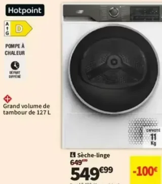 Sèche-linge Hotpoint CHD113DWWS FR