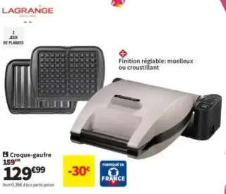 Croque-gaufre LAGRANGE 019432