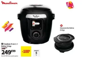 Cookeo 9 en 1 + Extra Crisp MOULINEX YY5449FB
