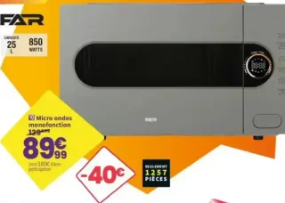 FAR Micro ondes monofonction MOM25LGROY