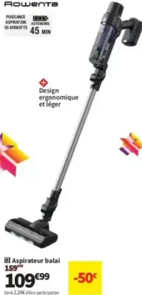 Rowenta Aspirateur balai RH6A35WO