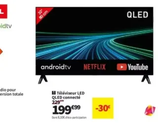 Téléviseur LED QLED connecté TCL 32S5L