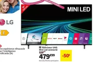 LG Téléviseur UHD Mini Led connecté