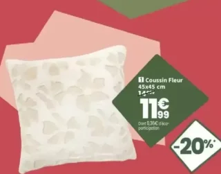 Coussin Fleur 45x45 cm
