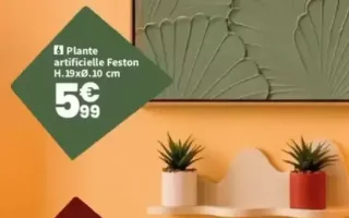 Plante artificielle Feston H.19xØ.10 cm