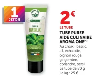Tube purée aide culinaire Aroma One