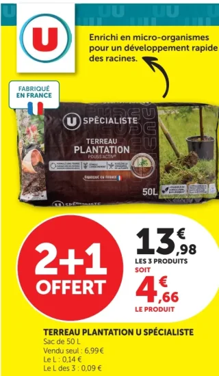 TERREAU PLANTATION U SPÉCIALISTE