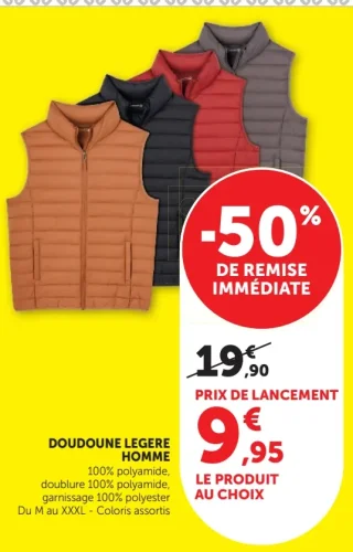 Doudoune légère homme U Collection