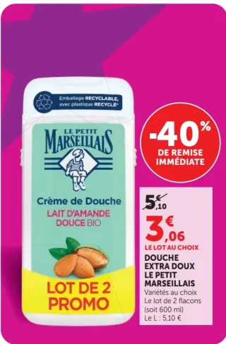 Douche Extra Doux Le Petit Marseillais