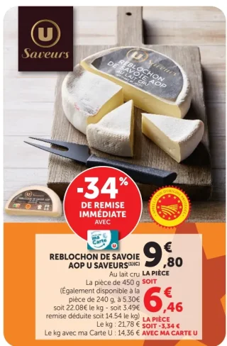 Reblochon de Savoie AOP U Saveurs