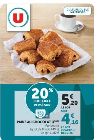 Pains au chocolat U Pur beurre