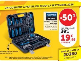 Coffret à outils 87 pièces Scheppach