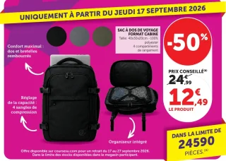 Sac à dos de voyage format cabine
