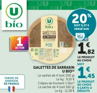 Galettes de Sarrasin U Bio