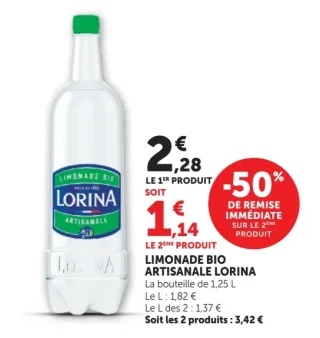 Limonade Bio artisanale Lorina