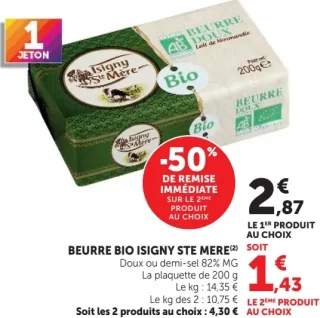 Beurre Bio Isigny Ste Mère