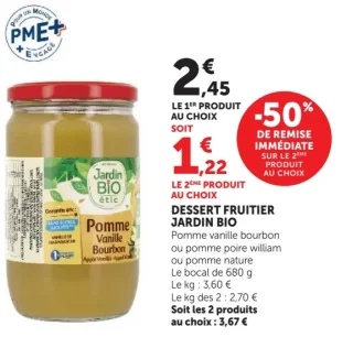 Dessert fruitier Jardin BiO