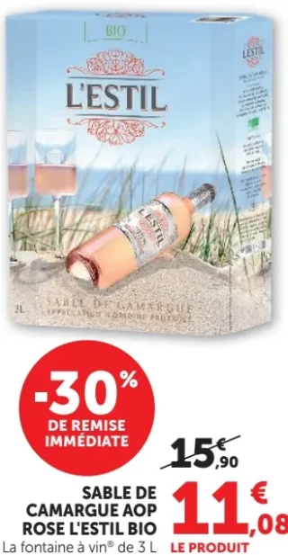 Sable de Camargue AOP Rose L'Estil Bio