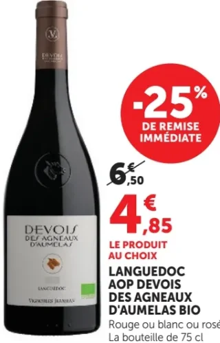 Languedoc AOP Devois des Agneaux d'Aumelas Bio