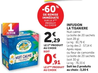Infusion La Tisanière Nuit calme