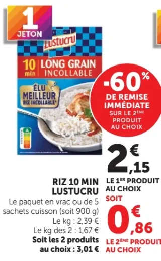 Riz 10 min Lustucru