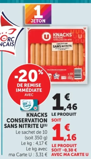 Knacks Conservation Sans Nitrite U