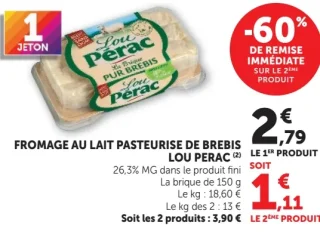 Lou Pérac Fromage au lait pasteurisé de brebis