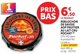 Pochat & fils Reblochon de Savoie AOP fruitier au lait cru