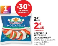 Casa Azzurra Mozzarella pasteurisée