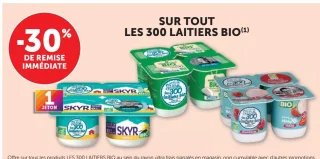 SUR TOUT LES 300 LAITIERS BIO