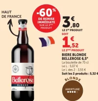 BIERE BLONDE BELLEROSE 6,5°