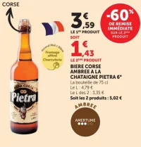 Bière Corse Ambrée à la Châtaigne Pietra 6°