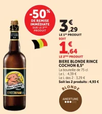 Biere blonde Rince Cochon 8,5°